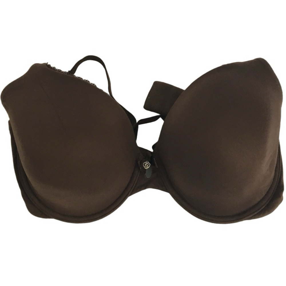 VS Chocolate Brown Perfect Coverage Bra 34F/34DDD - Picture 2 of 11